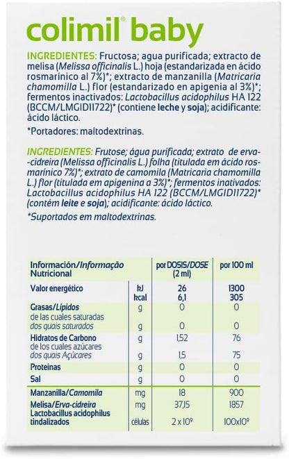 etiqueta lateral con informacion nutricional