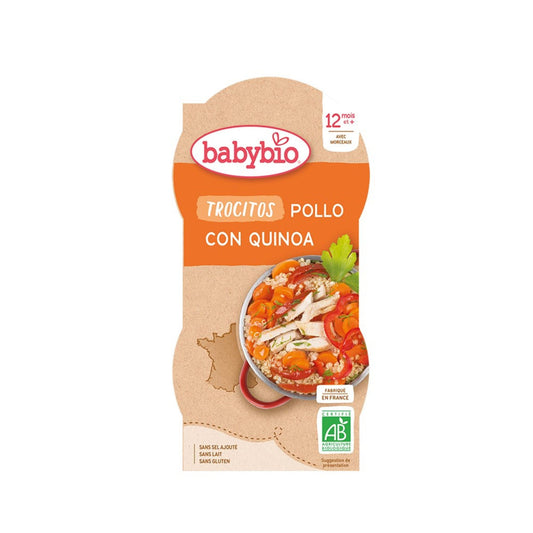 BABYBIO trocitos de pollo con quinoa Parafarmababy