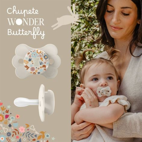 chupete wonder buttergly mama con bebé