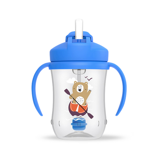 Dr. Brown's Mi primer vaso con pajita azul