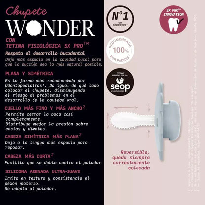 chupete wonder con tetina fisiologica