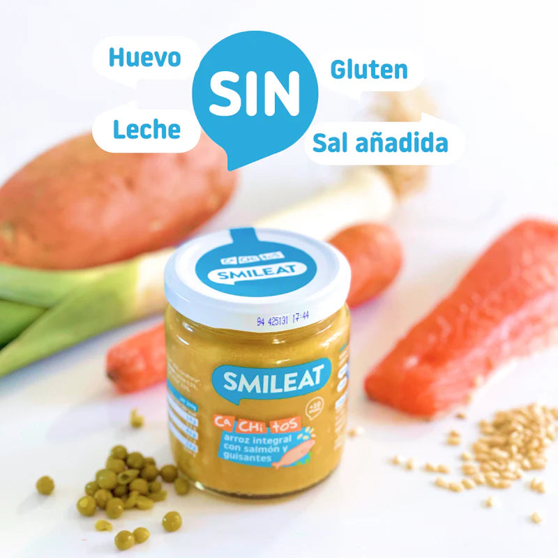 Smileat_Arroz_con_salmon_alergenos:sin huevo,sin leche, sin gluten,sin sal añadida