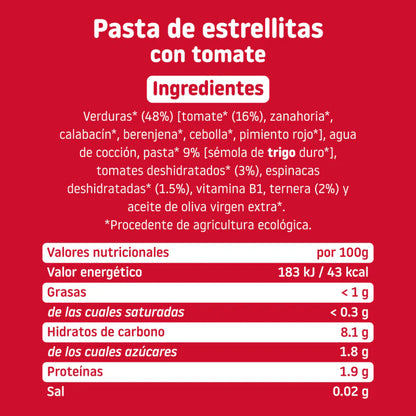 smileat_estrellitas_con_tomate_Parafarmababy valores nutricionales etiqueta