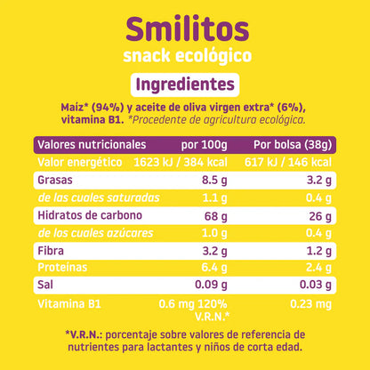 ingredientes y valores nutricionales