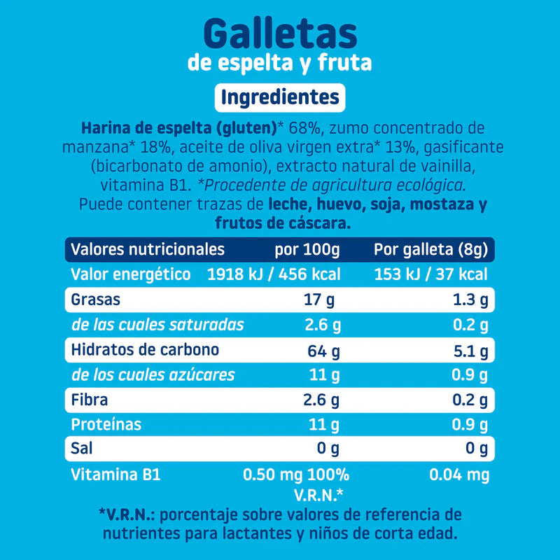 ingredientes y valores nutricionales