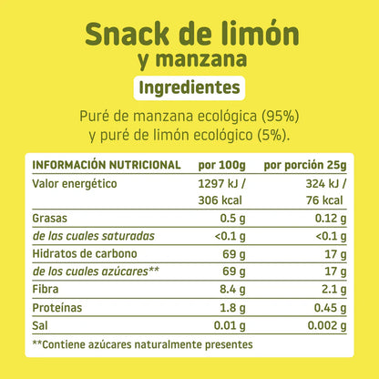 ingredientes y tabla nutricional